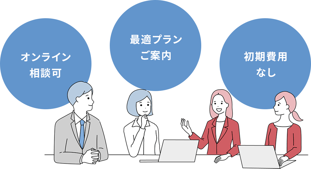 オンライン相談可 最適プランご案内 初回無料相談